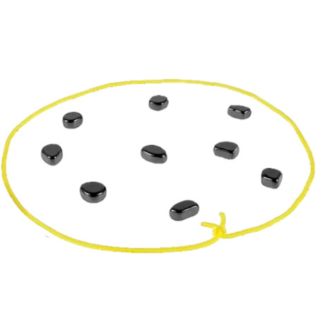 WOOPIE Gra Kamienie Magnetyczne w Sznurku 20 el.