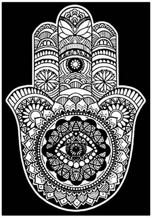 Kolorowanka Welwetowa 29,7x21 Dłoń Fatimy