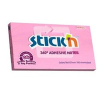 Notes Samoprz.127x76mm, 360 Stopni, Różowy 100Kart.