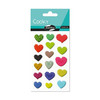 Naklejki 3D wypukłe Serca we wzory