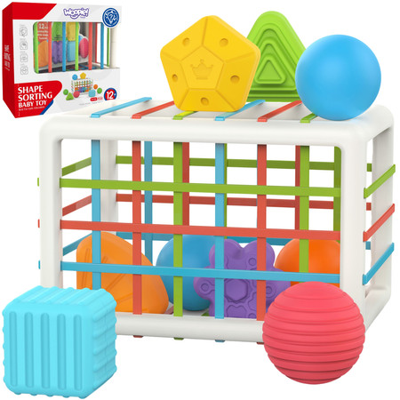 WOOPIE Elastyczna Kostka Sensoryczna Sorter dla Dzieci 13 el.