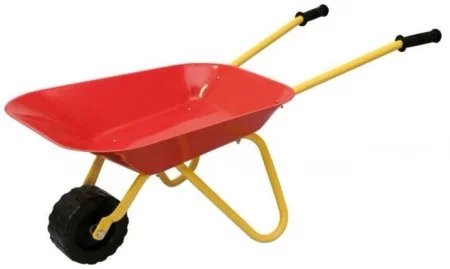 Taczka dla dzieci metalowa czerwona Woody