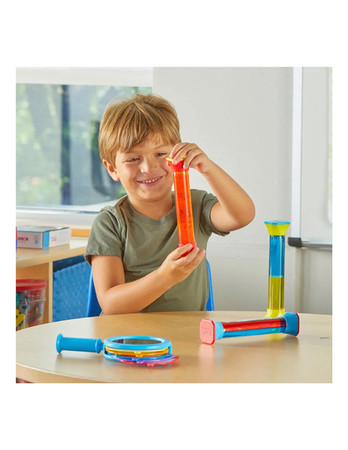 Learning Resources | Kolorowe sensoryczne tuby, 3 sztuki