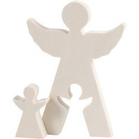 Aniołek 2w1 H: 20 i 7,8 cm sklejka