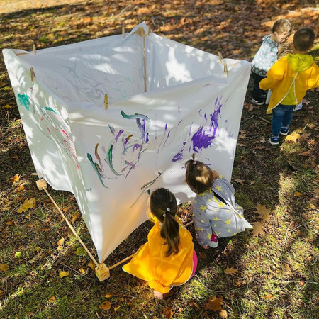 Drewniane patyczki konstrukcyjne Trigonos Cubic - 20 el.