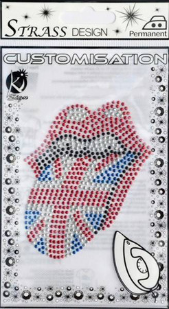 Naprasowanka mała Dżetowa Język Rock