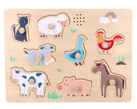 Puzzle dźwiękowe - farma