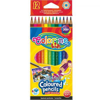 Kredki akwarelowe Colorino Kids 12 kolorów pędzelek