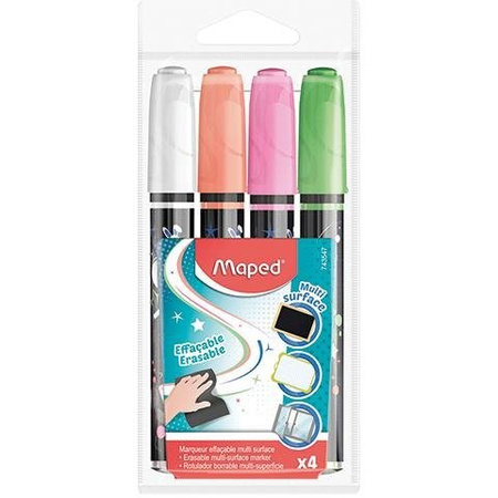 Markery Kredowe W Etui 4 Kolory
