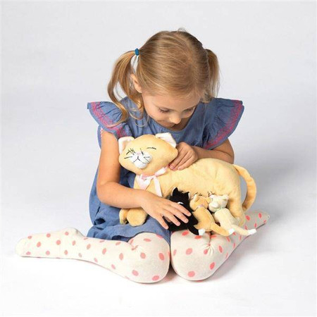 Pluszowa karmiąca mama z kociakami Manhattan Toy