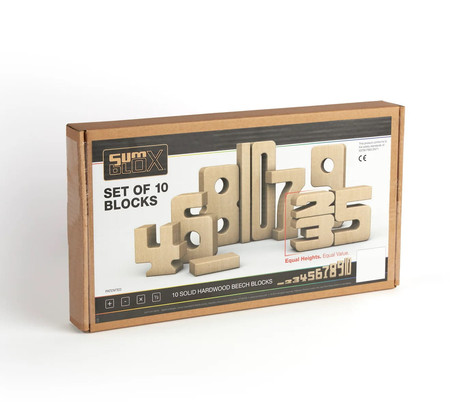 SBBP1-10 Drewniane Klocki Matematyczne SumBlox
