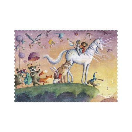 Kieszonkowe puzzle dla dzieci 100 el, MÓJ JEDNOROŻEC | Londji®