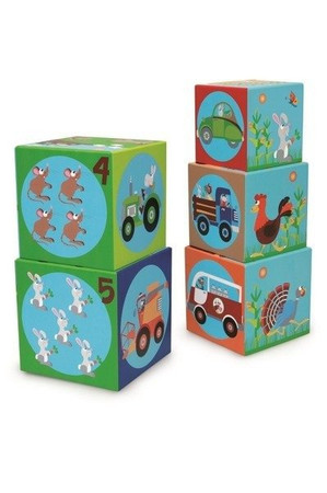 Scratch, Piramida edukacyjna Jumbo - Farma