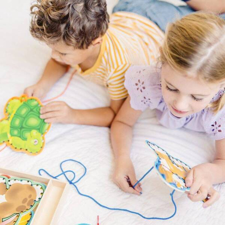 Sznurowanie dla dzieci Zwierzęta do przeplatania Pupile Melissa & Doug 13782