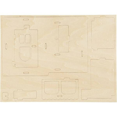 Puzzle 3D drewniane dom wariant 3