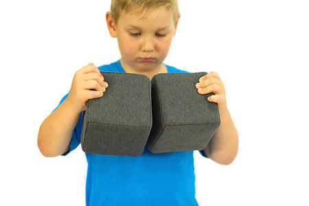 Materiałowe klocki magnetyczne XXL JollyHeap 150 szt. JOY