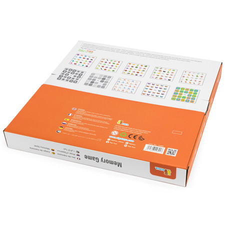 Viga Memory Gra Pamięciowa wymienne obrazki 10 kart 37x37 cm