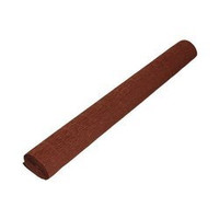 Krepina włoska 50x250cm 180g brązowa ciemna