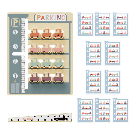 Układanka logiczna dla dzieci Parking - 36 mies. + Topbright