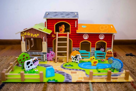 WOOPIE GREEN Mega Farma Figurki Zwierząt Stajnia Obora Kurnik 18 el.