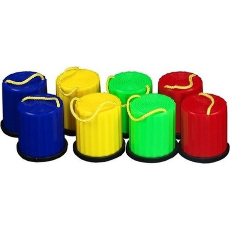 Szczudła dla dzieci kubełkowe - Niebieskie