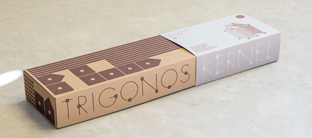 Drewniane klocki konstrukcyjne Maxi Trigonos Kernel Kreema - 44 el.