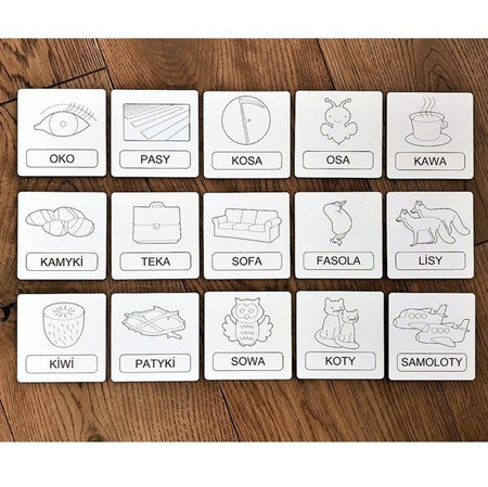 Układanka wyrazowa do nauki czytania Cz.3