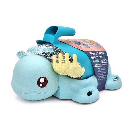 WOOPIE GREEN Zestaw do Piasku Żółwik Niebieski 8 el. BIODEGRADOWALNY ORGANICZNY MATERIAŁ