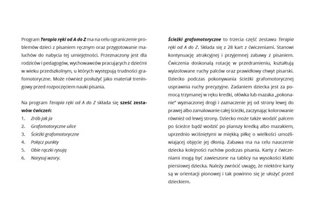 Terapia ręki od A do Z 3 Ścieżki grafomotoryczne