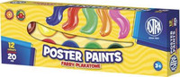 Farby plakatowe 12 kolorów 20ml Astra