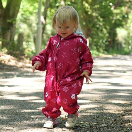 Kombinezon przeciwdeszczowy z podszewką All In One LittleLife - Flowers 18-24m