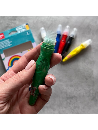 Farby w tubie z pędzelkiem Apli Kids - Kolory podstawowe 6 szt.