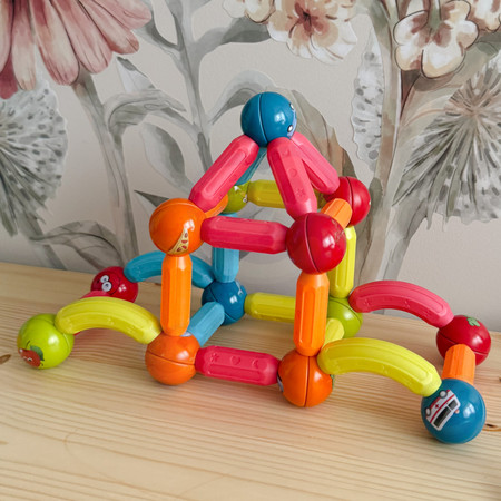 WOOPIE Magnetyczne Klocki Konstrukcyjne Edukacyjne 128 el.