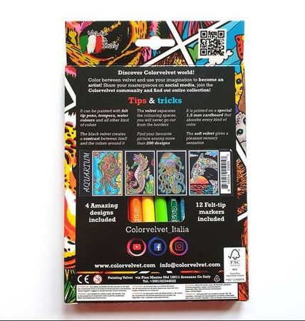 Welwetowy zestaw podróżny Akwarium