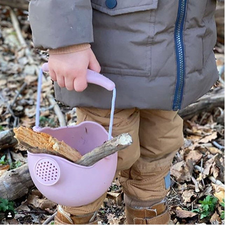 Silikonowe Wiaderko Konewka Scrunch - Szałwiowy