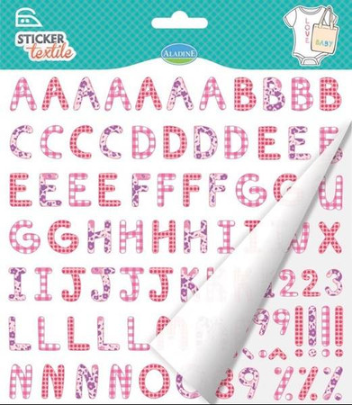 Naprasowywanka Alfabet Czerwony