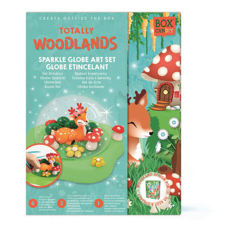 Box Candiy, zestaw kreatywny Śnieżna kula z sarenką