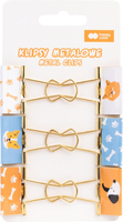 Klipsy metalowe CAT&DOG Happy Color 6 szt.