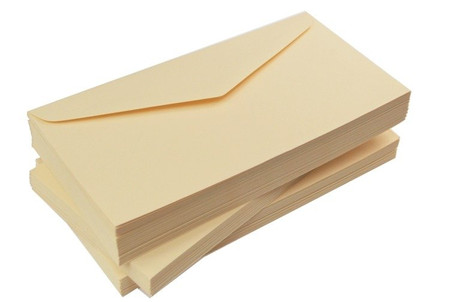 Koperty kolorowe kremowe 120g DL 10szt nr 55
