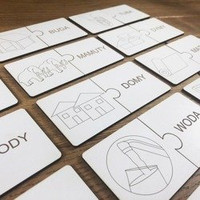 Puzzle wyrazowe do nauki czytania Cz.2