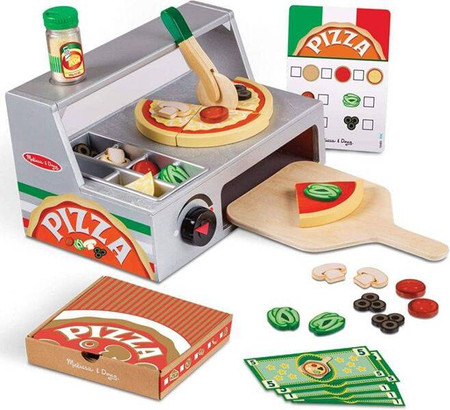 Top & Bake - drewniana lada i piec do robienia pizzy 34 el Melissa & Doug