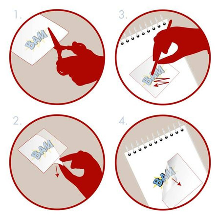 Kalkomanie komiksowe onomatopeje