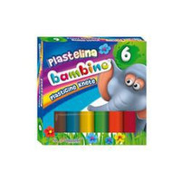 Plastelina 6 kolorów Bambino