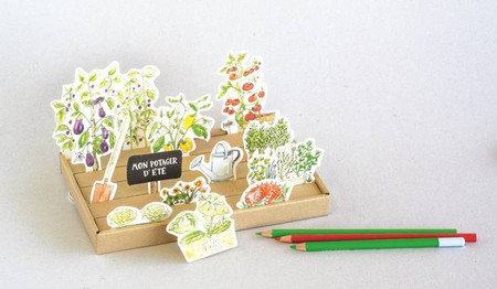 Ogródek warzywny na 4 pory roku - kolorowanka i gra