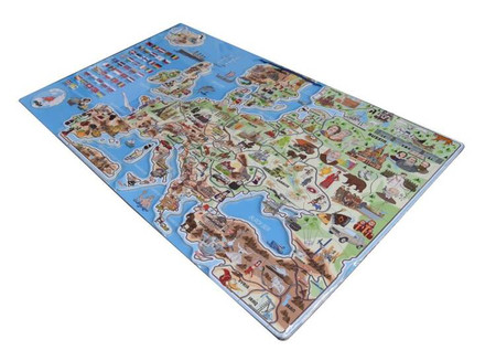 Magnetyczna mapa Europy 77x47cm