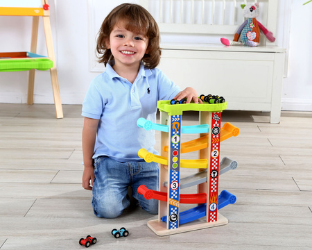 TOOKY TOY Kolorowa  Zjeżdżalnia Tor Dla Samochodów