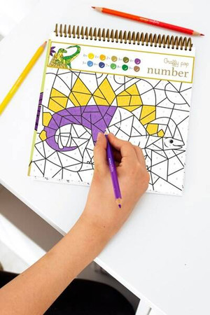 Kolorowanki po numerach Dinozaury