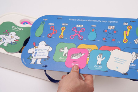 Klocki magnetyczne Clixo Classroom Pack 100 elem.