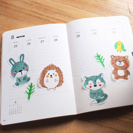 Książeczka do zabawy w tworzenie naklejek kalkomania Zwierzęta