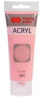 Farba akrylowa 75ml róż pudrowy pastelowy Happy Color